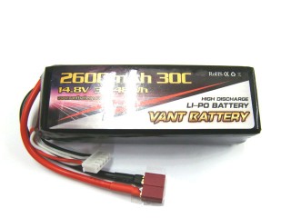 Li-Poバッテリー 14.8V 2600mAh 30C [VT2600-30-4S]