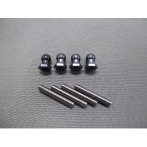 Gf 01用 ダンパーエンドボールセット 5mm ブラック Jp 451 スーパーラジコン