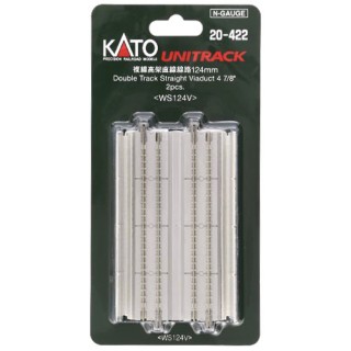 複線高架直線線路 124mm <WS124V>(2pcs) [20-422]