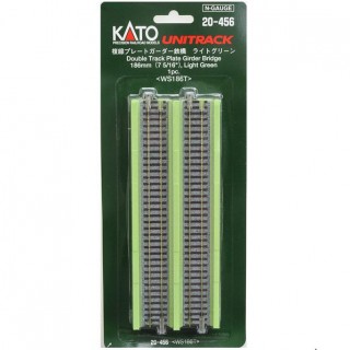 複線プレートガーダー鉄橋 ライトグリーン 186mm <WS186T> [20-456]