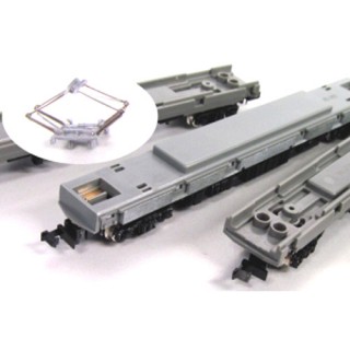 床下台車セット 冷房車 基本4両用(動力付き)(EVOシリーズ) [7501]
