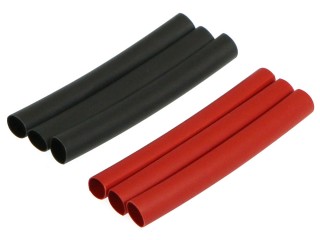 2カラー収縮チューブ 5mm(赤/黒) 各3pcs [EG-3126]