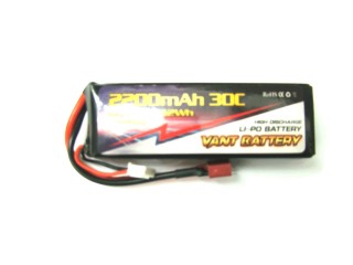 Li-Poバッテリー 11.1V 2200mAh 30C [VT2200-30-3S]