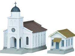 建物コレクション051-3 教会B3(白い塔の教会) [282150]