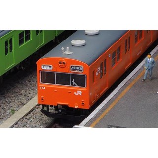 JR103系初期車 関西形A オレンジ 4両編成動力付きトータルセット(塗装済キット) [1235T]