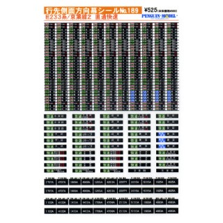 行先側面方向幕シール E233系/京葉線2 直通快速 [PG-189]