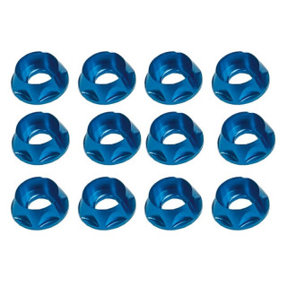 キャップビス用アルミM4皿ワッシャー ヘリ用 タミヤブルー [SGE-116TB]