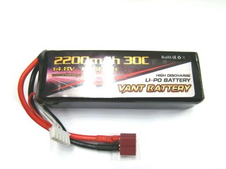 Li-Poバッテリー 14.8V 2200mAh 30C [VT2200-30-4S]