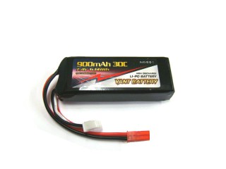 Li-Poバッテリー 7.4V 900mAh 30C [VT900-30-2S]
