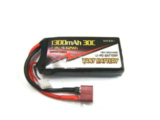Li-Poバッテリー 7.4V 1300mAh 30C [VT1300-30-2S]