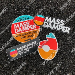 Mass Damper Mini4WD Logo Sticker Set - 4 Pack [MD-SK-17]]
