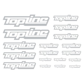 TOPLINEオリジナル切り文字ステッカー typeA マットホワイト(中抜き) [TP-104]]