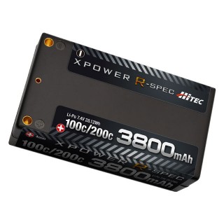 XPOWER R-SPEC Li-Po 7.4V 3800mAh 100C/200C [XPR3800SL]]