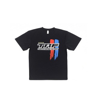 TRFドライTシャツ ストライプAタイプ ブラック S [67293]