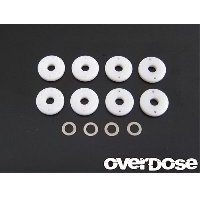 フッ素樹脂削り出しショックピストンセット(φ0.6x2/φ0.7x2/φ0.8x2/ブランク) [OD1160b]