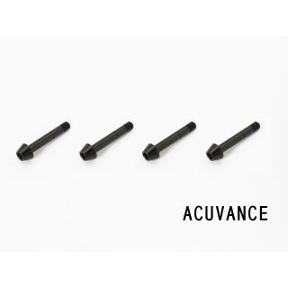 ESCジュラルミンビスL=15mm 4本入(ブラック) アキュバンス用 [WP ESCジュラルミンビスL=15mm 4本入(ブラック) アキュバンス用 [WP