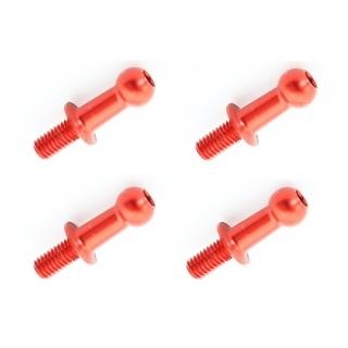 ジュラルミンφ4.8ピロボール(4個) L=8mm×N=6mm レッド [WP-0096]
