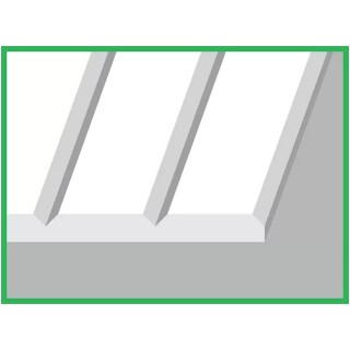 【アウトレット品】 エバーグリーン プラシート Vグルーブ 0.5 厚 0.64 幅 [70EG2025]]]