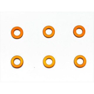 M3 アルミカラー φ5.5×3×1.0t(オレンジ) 6pcs [SGX-910OR]]