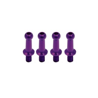 ジュラルミンφ4.3ピロボール(4個) L=10mm×N=6mm パープル [WP-0042]