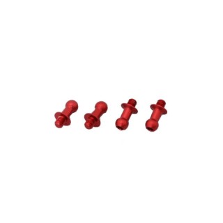 ジュラルミンφ4.3ピロボール(4個) L=6mm×N=3mm レッド [WP-0047]
