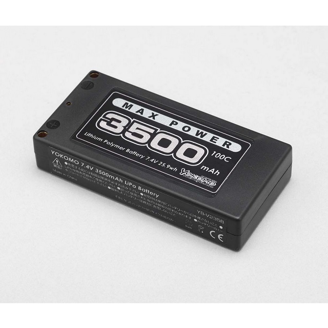 ヨコモ Li-po 3500mAh/7.4V 100C ショートSサイズバッテリー [YB 