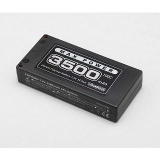 ヨコモ Li-po 3500mAh/7.4V 100C ショートSサイズバッテリー [YB-V235BB]]