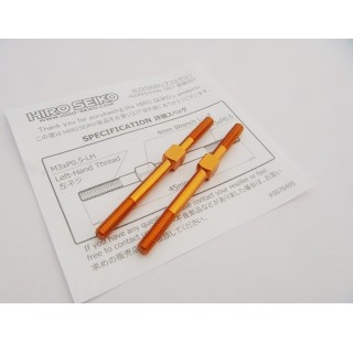 アルミターンバックルセット 3×45mm(Orange) 2本入 [HS-48832]
