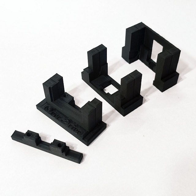 【値下】ミニ四駆 　治具　工具　セット販売 ミニ四駆 MSシャーシ用 フレキ製作カット治具セット [FL-MSCUTBK