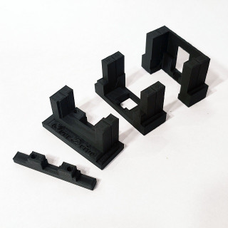 ミニ四駆 MSシャーシ用 1.5mm UP 段上げ治具R リア用 [UP-MS15RBK