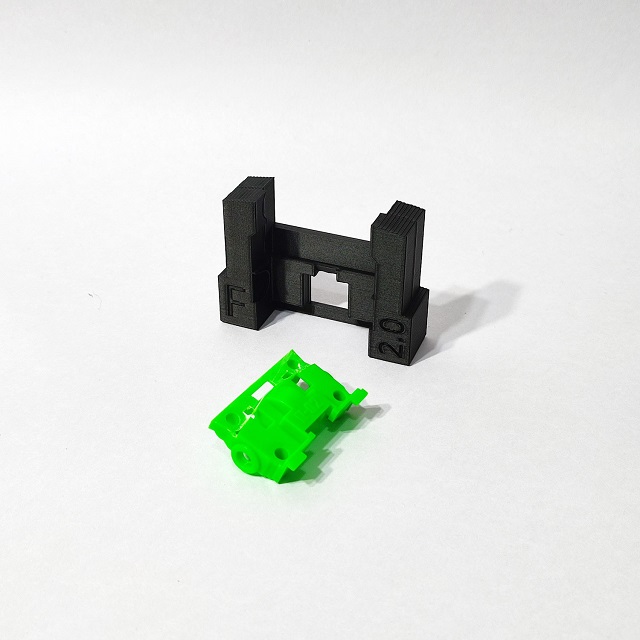 ミニ四駆 MSシャーシ用 2.0mm UP 段上げ 治具F フロント用 [UP ミニ四駆 MSシャーシ用 2.0mm UP 段上げ 治具F フロント用 [UP