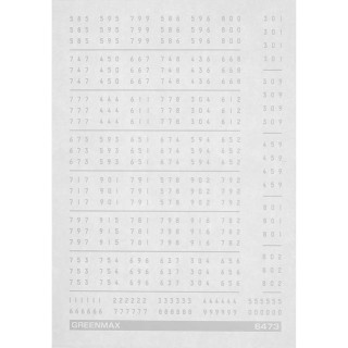 営団300/400/500形対応インレタ(白色) [6473]