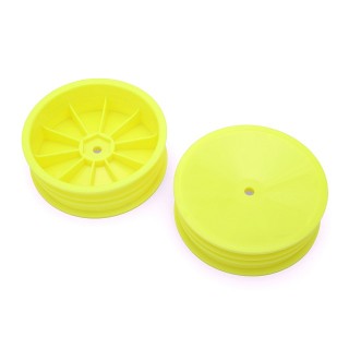 Front dish Wheel 2.2 for carpet tire(Yellow) [GOP125]]