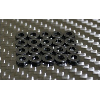 High quality Aluminum shim black 3x6x2mm 20pcs [MI-3S2.0-K20-J]]