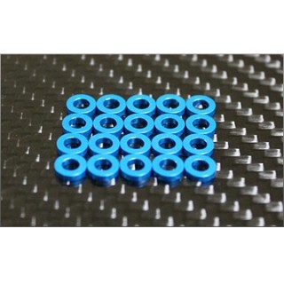 高精度アルミシムブルー3x6x2.0mm(20pcs [MI-3S2.0-B20-J]
