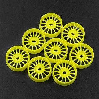 プラスチックナローリムセット8.5mm(オフセット 0 +1 +2 +3) 蛍光イエロー ミニッツAWD用 [WL-0167FYW]