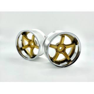 WORK EMOTION T5R 2P WHEEL DEEP CONCAVE OFF 6 CANDY GOLD [LW-0706CG]]