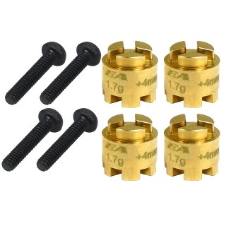 ブラスホイールスペーサー+4forMINI-Z 4X4(4pcs) [MINI-Z4X4-14U-4]