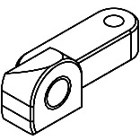 ALU DAMPER LOWER HOLDER(B) [3C-010-001]