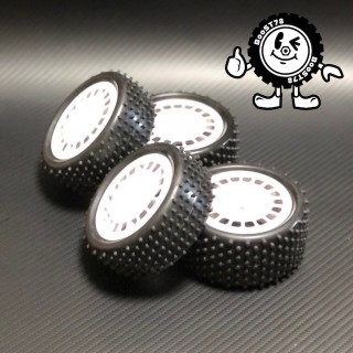 ハリカン君 1/10二駆バギー ドットスパイクタイヤ フロント&リア用 インナー入 [HKB-02FR]