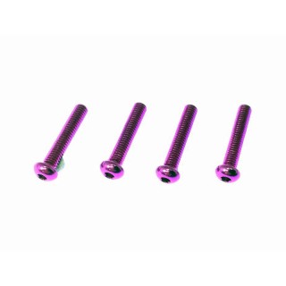 2.6×14 ヘックスボタン ジュラルミンビス(ピンク/4本入) [NAX-2614PK]