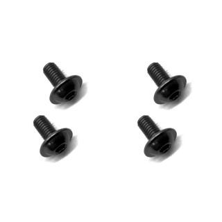 3×6 アルミフランジビス(ブラック/4本入) [FWX-306BK]