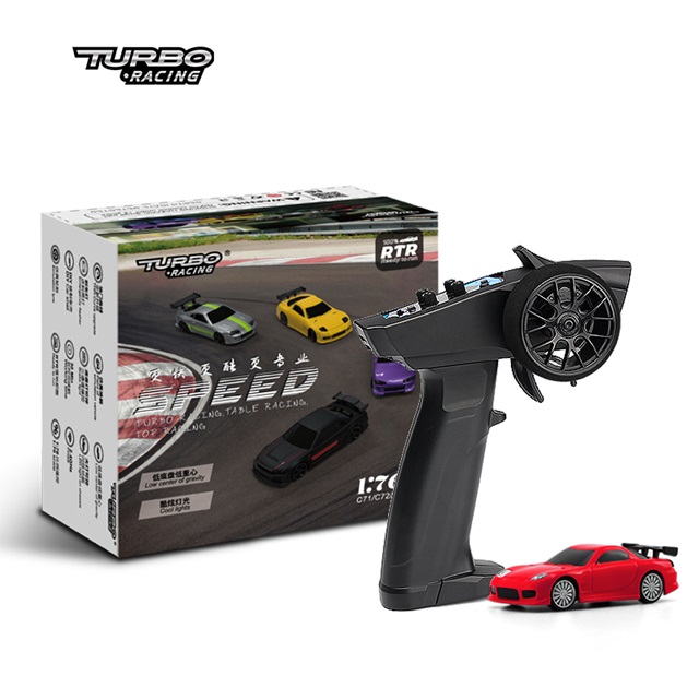 TURBO RACING 1/76スケール C71レッド オンロードカー [C71-RD TURBO RACING 1/76スケール C71レッド オンロードカー [C71-RD