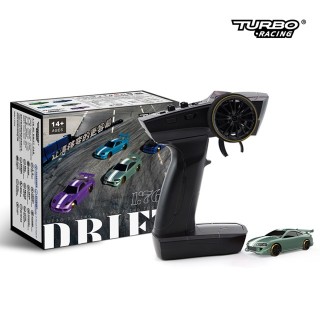TURBO RACING 1/76スケール C62グリーン 2WDドリフトカー [C62]