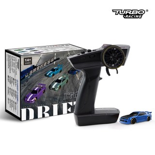 TURBO RACING 1/76スケール C64ブルー 2WDドリフトカー [C64-BL]