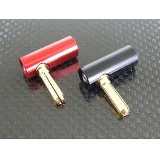 アルミケース付L型コネクターΦ4mm [B85]