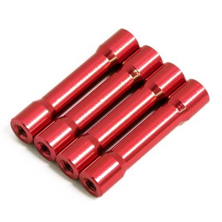 ラウンドシェイプアルミポストセット 30mm(red/4pcs) [0739-FD]