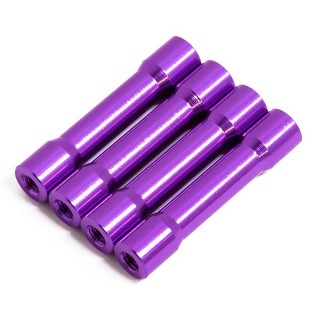 ラウンドシェイプアルミポストセット 30mm(purple/4pcs) [0740-FD]