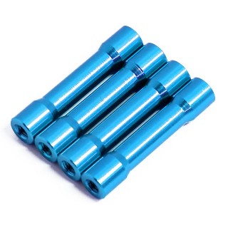 ラウンドシェイプアルミポストセット 30mm(lightblue/4pcs) [0741-FD]