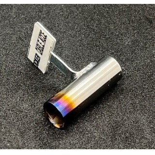 スタンダードステンレスマフラー/シングル/6φ/焼色加工 [STD-S-6Y-15]